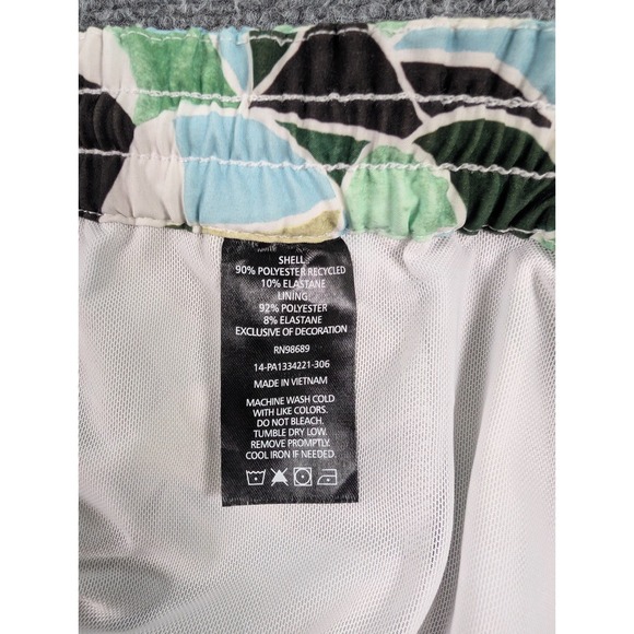 Todd Snyder Swim Shorts Mens XL Green Geo Abstract Mesh Lined NWT - Picture 5 of 8
